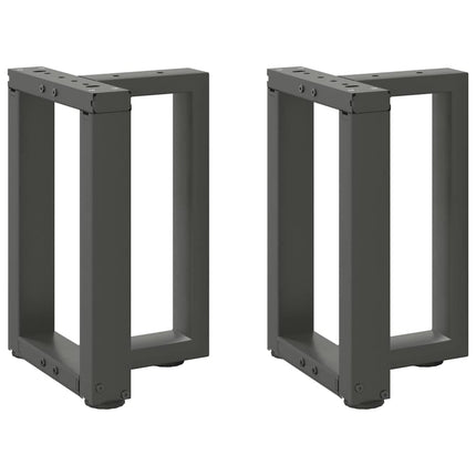 Soffbordsben T-formade 2 st antracit 28x25x(42-43) cm stål