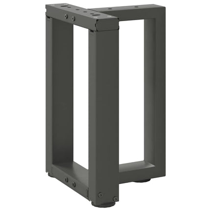 Soffbordsben T-formade 2 st antracit 28x25x(42-43) cm stål
