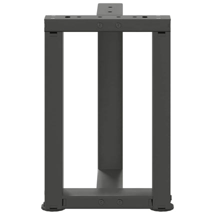 Soffbordsben T-formade 2 st antracit 28x25x(42-43) cm stål