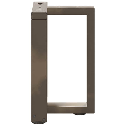 Soffbordsben T-formade 2 st svarta 28x25x(42-43) cm stål