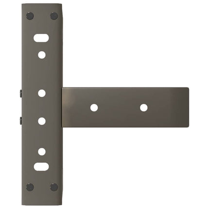 Soffbordsben T-formade 2 st svarta 28x25x(42-43) cm stål