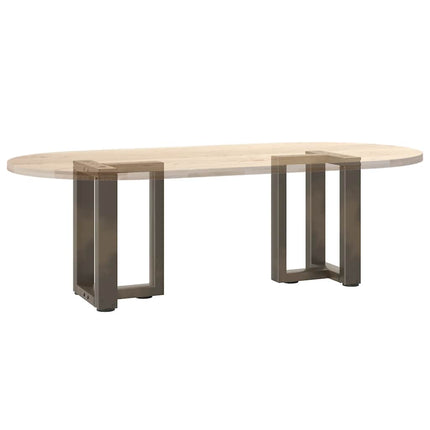 Soffbordsben T-formade 2 st svarta 28x25x(42-43) cm stål