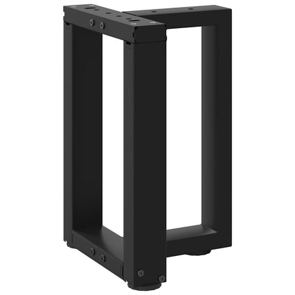 Soffbordsben T-formade 2 st svarta 38x25x(42-43) cm stål