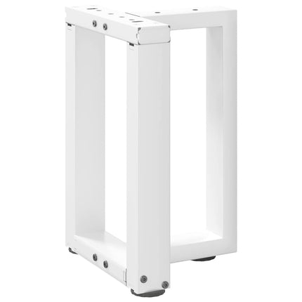 Soffbordsben T-formade 2 st vita 38x25x(42-43) cm stål