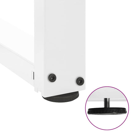 Soffbordsben T-formade 2 st vita 38x25x(42-43) cm stål