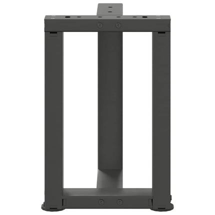 Soffbordsben T-formade 2 st antracit 38x25x(42-43) cm stål