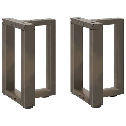 Soffbordsben T-formade 2 st svarta 38x25x(42-43) cm stål