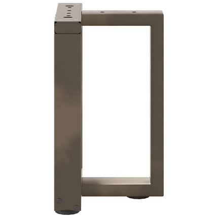 Soffbordsben T-formade 2 st svarta 38x25x(42-43) cm stål