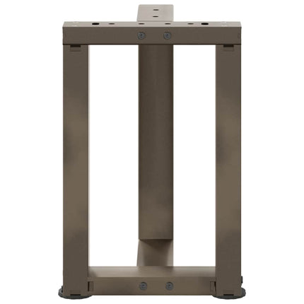 Soffbordsben T-formade 2 st svarta 38x25x(42-43) cm stål