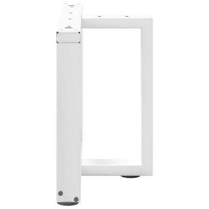 Soffbordsben T-formade 2 st vita 50x25x(42-43) cm stål