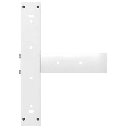Soffbordsben T-formade 2 st vita 50x25x(42-43) cm stål