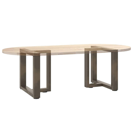 Soffbordsben T-formade 2 st svarta 50x25x(42-43) cm stål