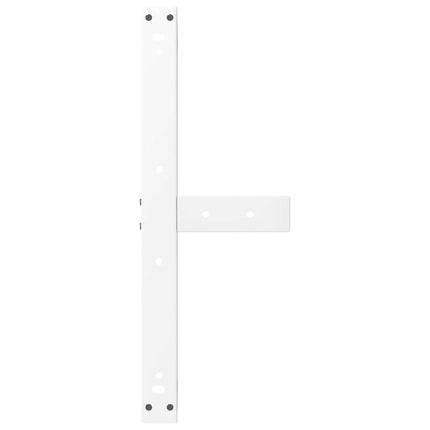 Soffbordsben T-formade 2 st vita 60x25x(42-43) cm stål