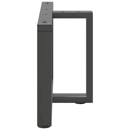 Soffbordsben T-formade 2 st antracit 60x25x(42-43) cm stål