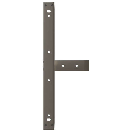 Soffbordsben T-formade 2 st svarta 60x25x(42-43) cm stål