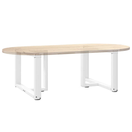Soffbordsben T-formade 2 st vita 70x25x(42-43) cm stål
