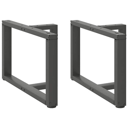 Soffbordsben T-formade 2 st antracit 70x25x(42-43) cm stål