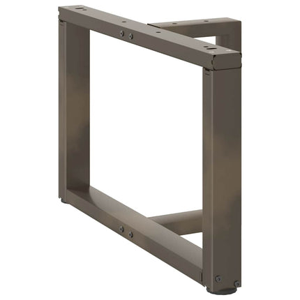 Soffbordsben T-formade 2 st svarta 70x25x(42-43) cm stål