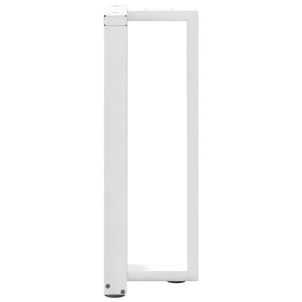 Konsolbordsben T-formade 2 st vita 25x28x(72-73) cm stål
