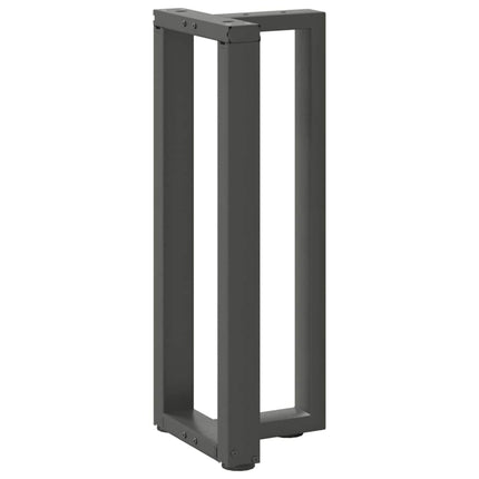 Konsolbordsben T-formade 2 st antracit 25x28x(72-73) cm stål