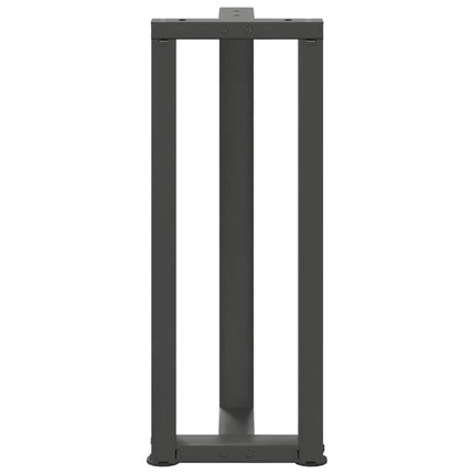 Konsolbordsben T-formade 2 st antracit 25x28x(72-73) cm stål
