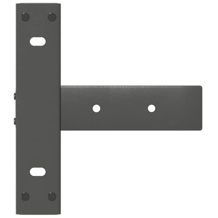 Konsolbordsben T-formade 2 st antracit 25x28x(72-73) cm stål