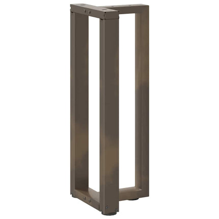 Konsolbordsben T-formade 2 st svarta 25x28x(72-73) cm stål