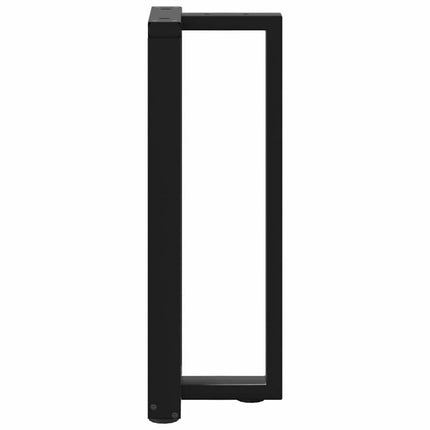 Konsolbordsben T-formade 2 st svarta 38x25x(72-73) cm stål