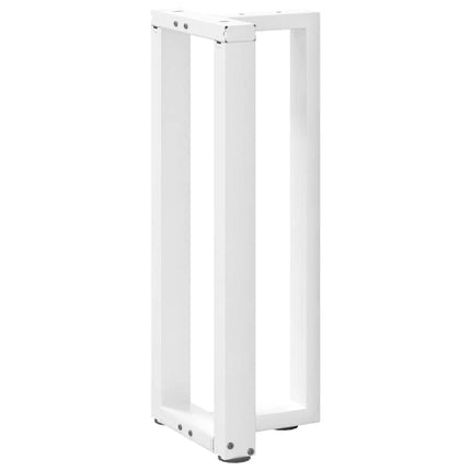 Konsolbordsben T-formade 2 st vita 38x25x(72-73) cm stål