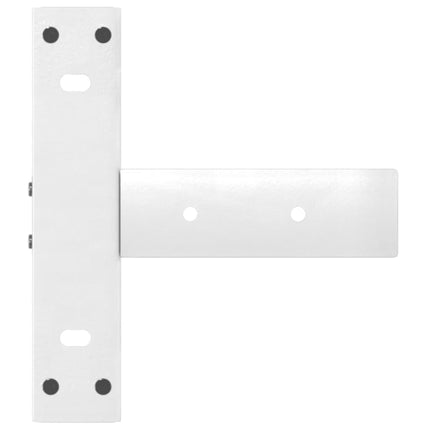 Konsolbordsben T-formade 2 st vita 38x25x(72-73) cm stål
