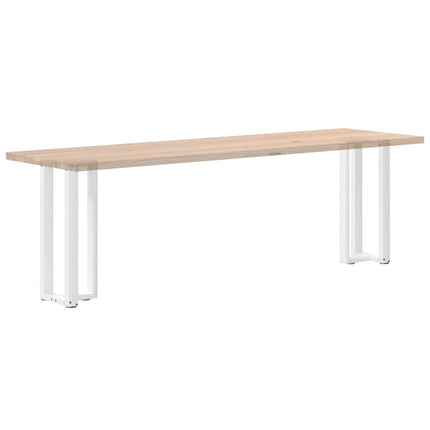 Konsolbordsben T-formade 2 st vita 38x25x(72-73) cm stål