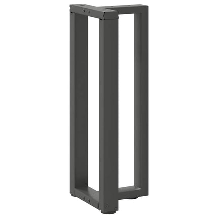 Konsolbordsben T-formade 2 st antracit 38x25x(72-73) cm stål