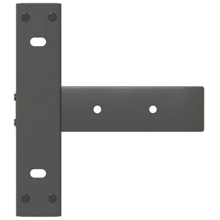 Konsolbordsben T-formade 2 st antracit 38x25x(72-73) cm stål