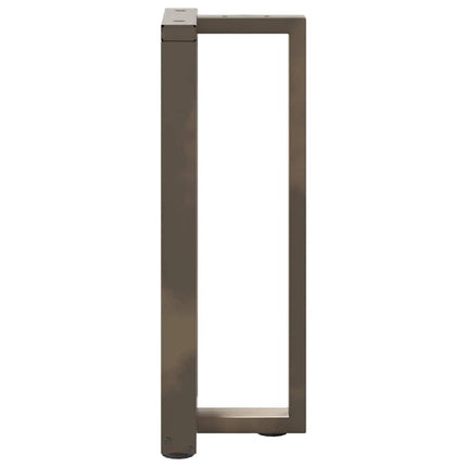 Konsolbordsben T-formade 2 st svarta 38x25x(72-73) cm stål