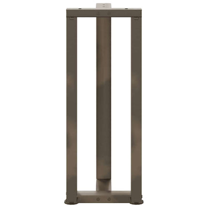 Konsolbordsben T-formade 2 st svarta 38x25x(72-73) cm stål
