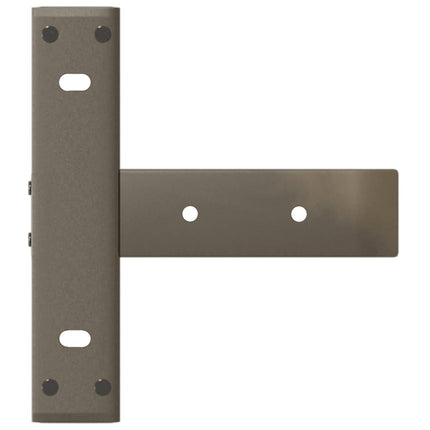 Konsolbordsben T-formade 2 st svarta 38x25x(72-73) cm stål