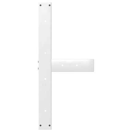Matbordsben T-formade 2 st vita 70x35x(72-73) cm stål