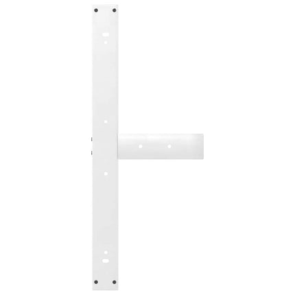 Matbordsben T-formade 2 st vita 90x35x(72-73) cm stål