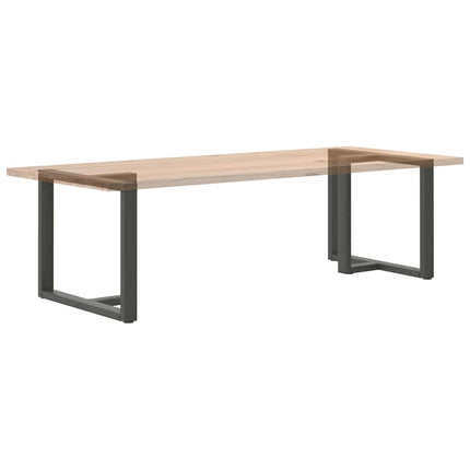 Matbordsben T-formade 2 st antracit 90x35x(72-73) cm stål