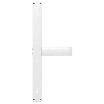 Matbordsben T-formade 2 st vita 100x35x(72-73) cm stål