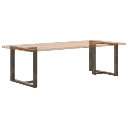 Matbordsben T-formade 2 st svarta 100x35x(72-73) cm stål