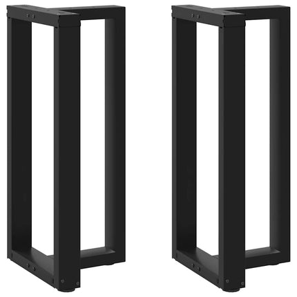 Barbordsben T-formade 2 st svarta 40x35x(90-91) cm stål