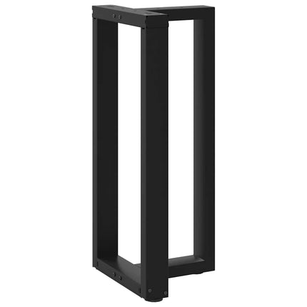 Barbordsben T-formade 2 st svarta 40x35x(90-91) cm stål