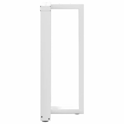 Barbordsben T-formade 2 st vita 40x35x(90-91) cm stål