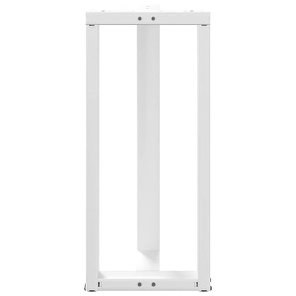 Barbordsben T-formade 2 st vita 40x35x(90-91) cm stål