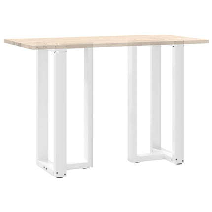 Barbordsben T-formade 2 st vita 40x35x(90-91) cm stål
