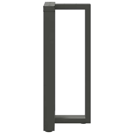 Barbordsben T-formade 2 st antracit 40x35x(90-91) cm stål