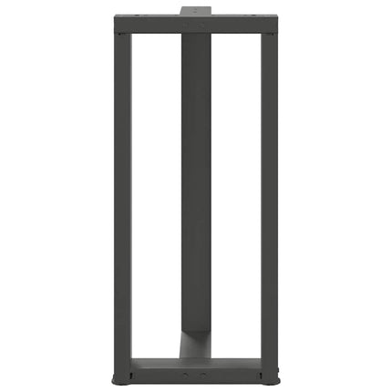 Barbordsben T-formade 2 st antracit 40x35x(90-91) cm stål