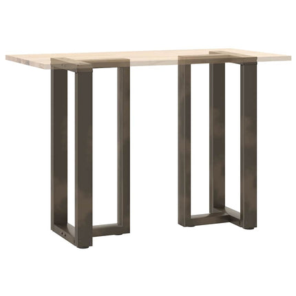 Barbordsben T-formade 2 st svarta 40x35x(90-91) cm stål