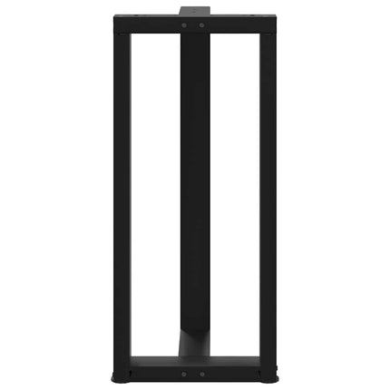 Barbordsben T-formade 2 st svarta 50x35x(90-91) cm stål